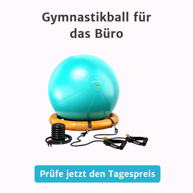 Banner Gymnastikball für das Büro
